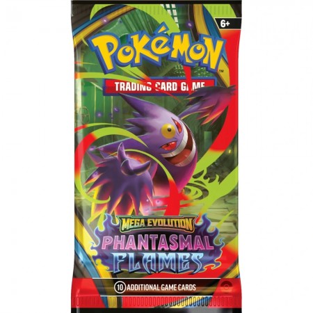 Pokémon Mega Evolution: Phantasmal Flames Booster kortų papildymo pakuotė 1 vnt.